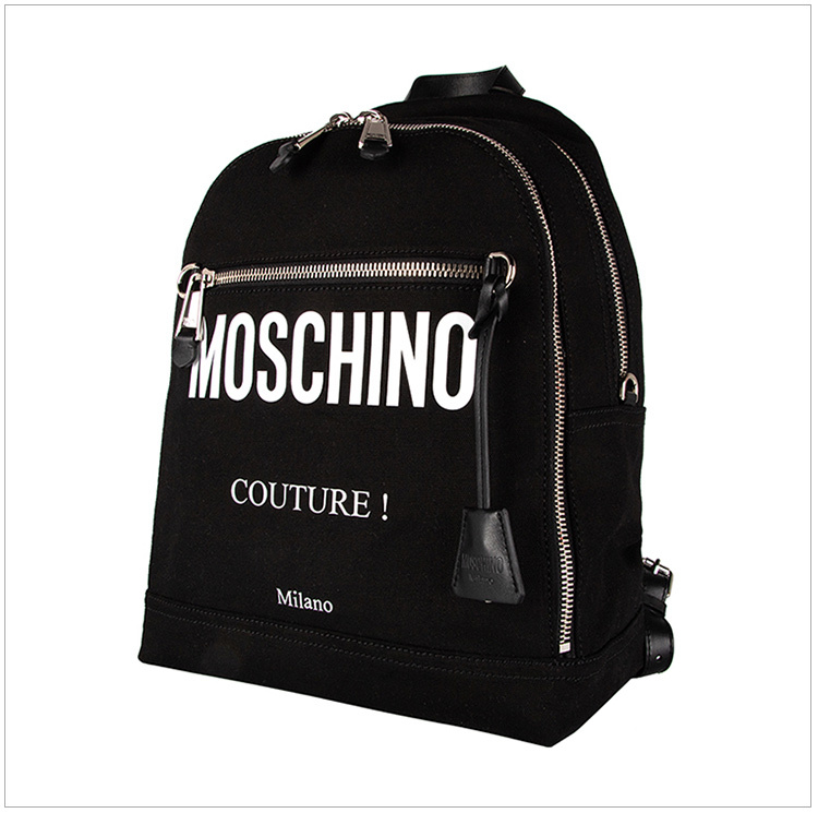 商品[国内直发] Moschino|Moschino 莫斯奇诺 男士黑色双肩包 Z1A7606-8203-1555,价格¥3939,第5张图片详细描述