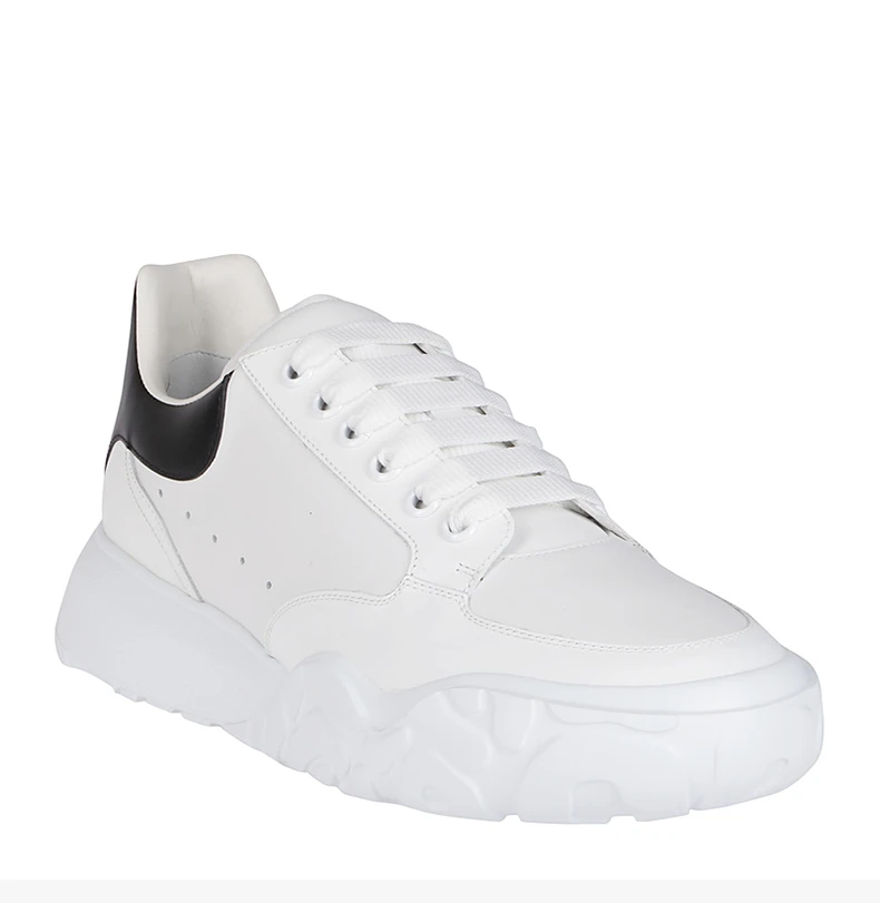 商品Alexander McQueen|ALEXANDER MCQUEEN 亚历山大·麦昆 男士白色皮质运动鞋 634619-WHZ97-9061,价格¥2983,第5张图片详细描述