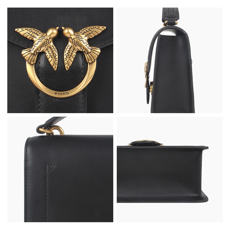 商品PINKO|品高22春夏新款mini链条配皮手提方包,价格¥1489,第12张图片详细描述