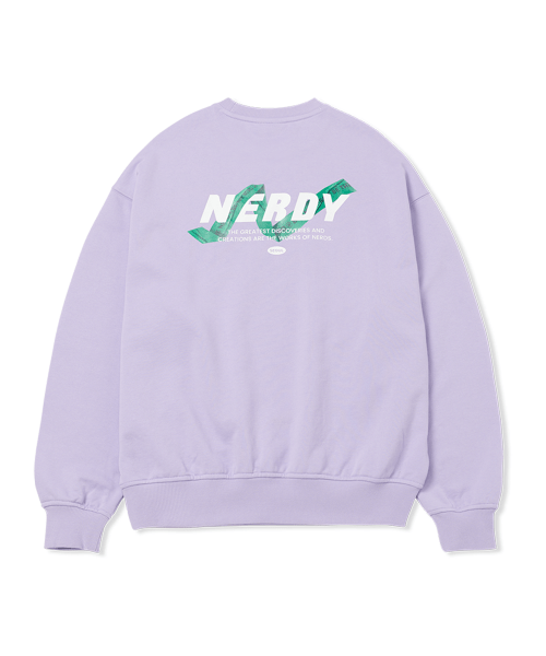 商品NERDY|【享贝家】NERDY 新款男女同款情侣款运动休闲套头衫卫衣 黑色\奶白色\紫色（预售款，10天发货）PNEF22KC170106,价格¥262,第7张图片详细描述