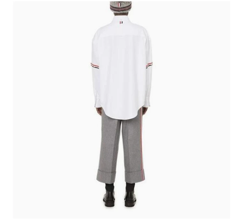 商品Thom Browne|THOM BROWNE 白色女士衬衫 FLL079E-F0313-100,价格¥3239,第7张图片详细描述