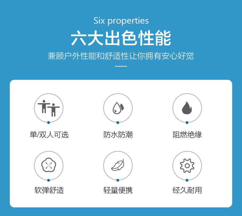 商品[国内直发] MobiGarden|防潮蛋槽蛋巢户外露营折叠地垫单人便携式睡垫加厚帐篷垫子,价格¥96,第9张图片详细描述