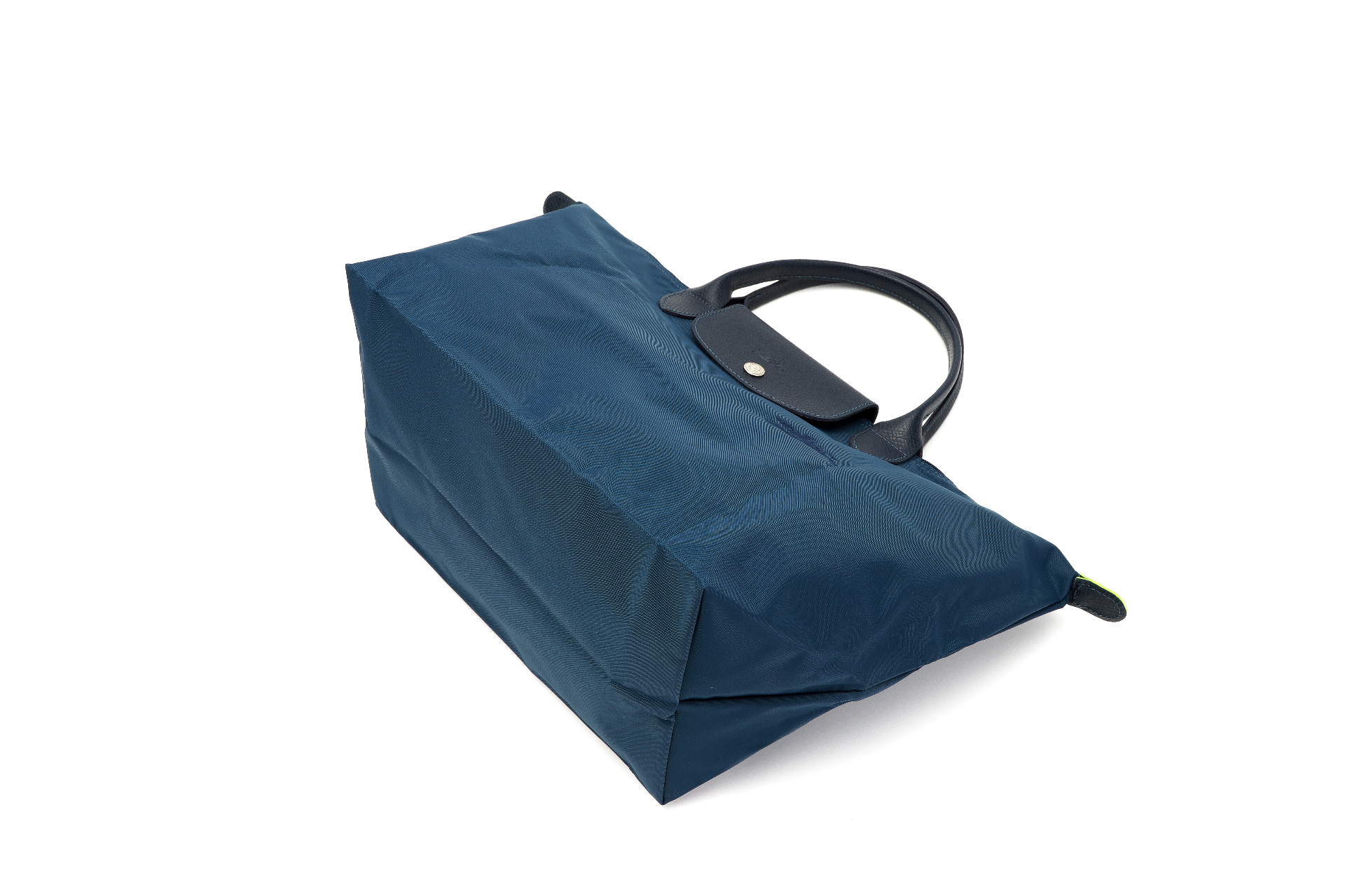商品[国内直发] Longchamp|珑骧 LONGCHAMP 奢侈品 女士LE PLIAGE GREEN环保系列中号深海蓝色织物短柄可折叠手提包饺子包 1623 919 P57,价格¥852,第1张图片详细描述