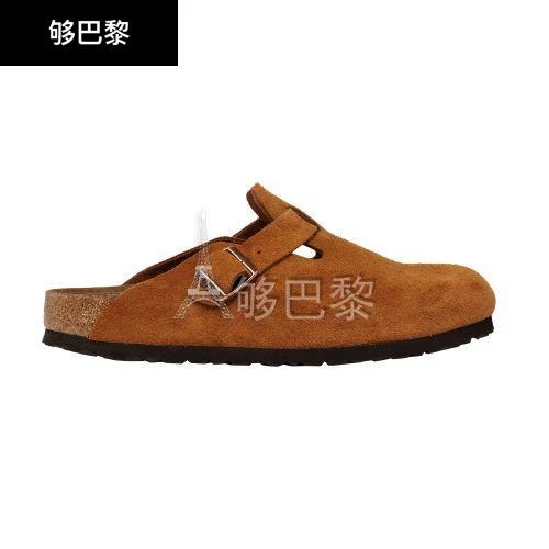 商品Birkenstock|【特惠9.0折】包邮包税【预售7天发货】 BIRKENSTOCK 女士 平底凉鞋 Boston  皮质穆勒鞋  BIO884Z2BRW,价格¥1466,第3张图片详细描述