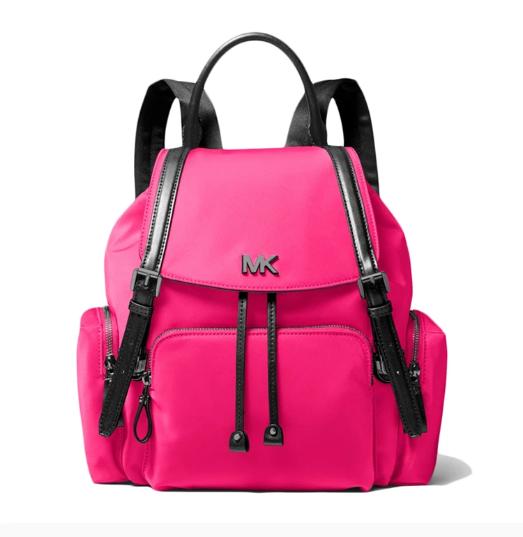 商品[国内直发] Michael Kors|Michael Kors 迈克高仕 女士粉色尼龙背包 30T9UD9B2C-NEONPINK,价格¥1124,第4张图片详细描述