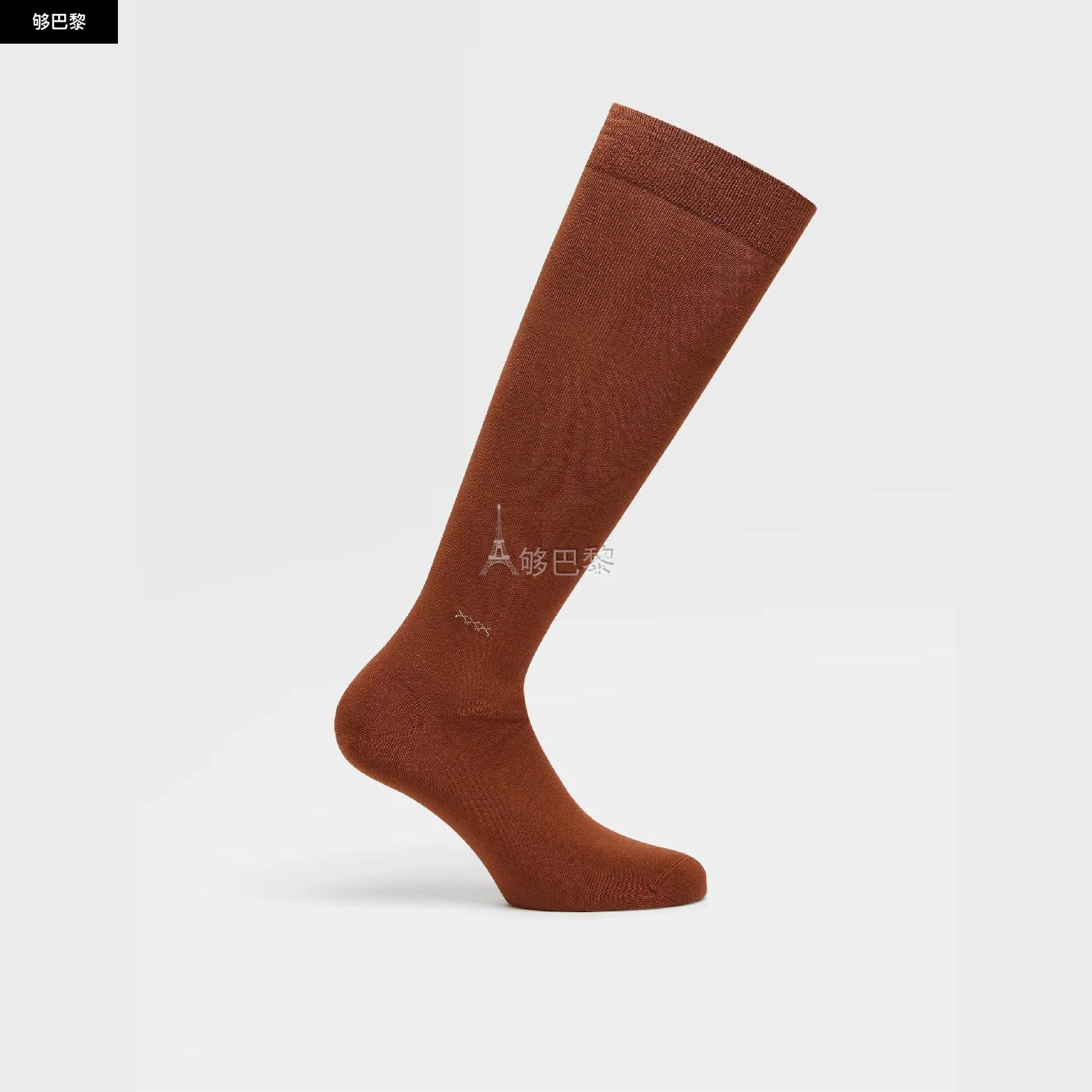 商品Zegna|【预售】 杰尼亚 24秋冬 男士 袜子 VICUNA COLOR LYOCELL BLEND EVERYDAY TRIPLE X MID CALF SOCKS N5V40-573-222,价格¥434,第5张图片详细描述