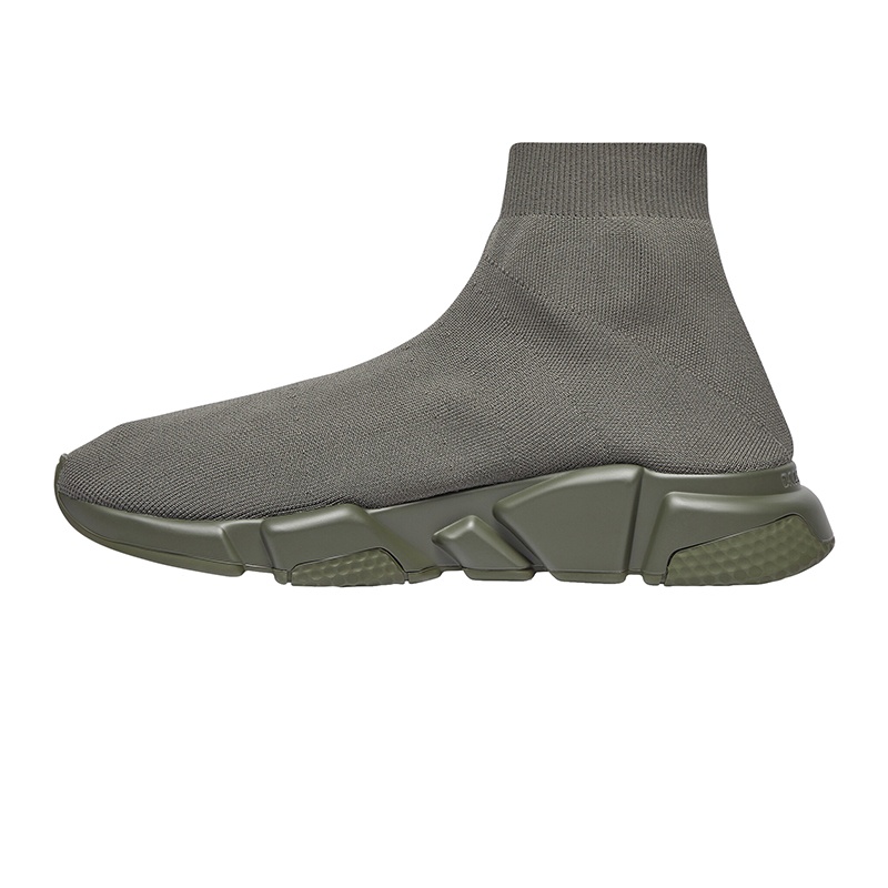 商品Balenciaga|Balenciaga/巴黎世家 新款 Speed系列 男士深绿色涂鸦再生网眼运动鞋,价格¥6075,第7张图片详细描述