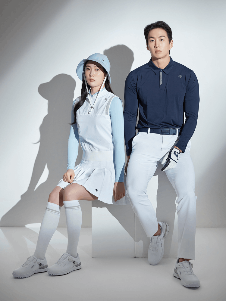 商品DESCENTE|【Brilliant|包邮包税】高球系列女款拼色无袖背心 DP22WFSL41-BBLG,价格¥782,第3张图片详细描述