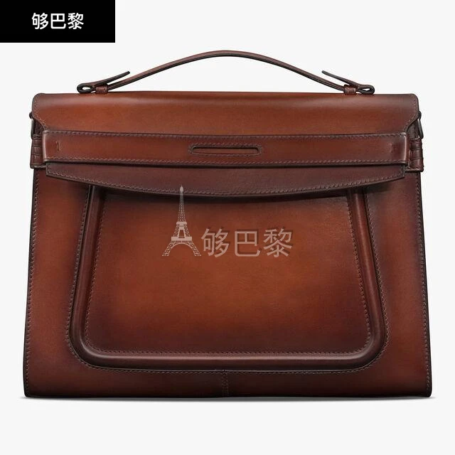 商品Berluti|【预售】 伯鲁提 25春夏 男士 手提包 Andy Messenger Leather Briefcase ANDY__MESSENGER-V2_ML6 ,价格¥35399,第4张图片详细描述