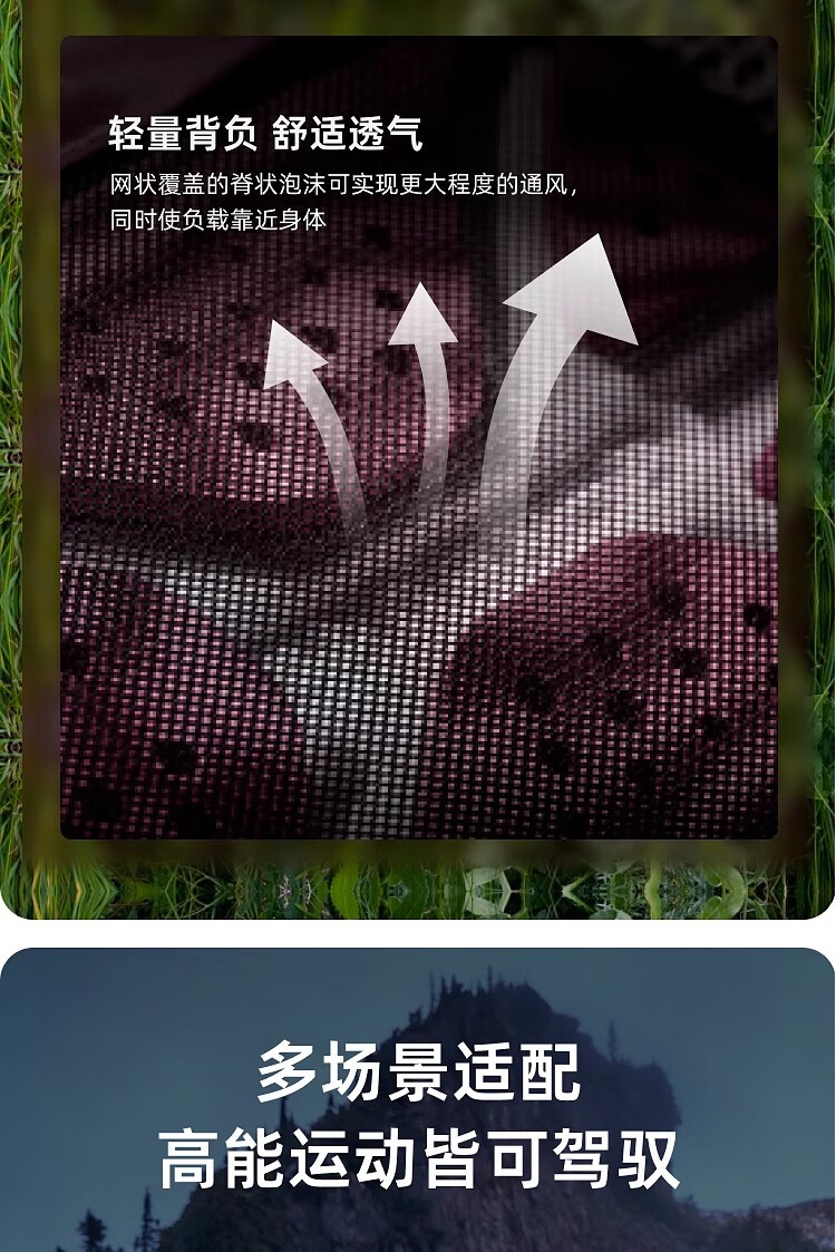 商品[国内直发] Osprey|OSPREY 鹞鹰KYTE68L/58L/48L/38L登山包 女户外旅行包 双肩背包大容量徒步包 黑色/紫红色/卡其色,价格¥1318,第5张图片详细描述