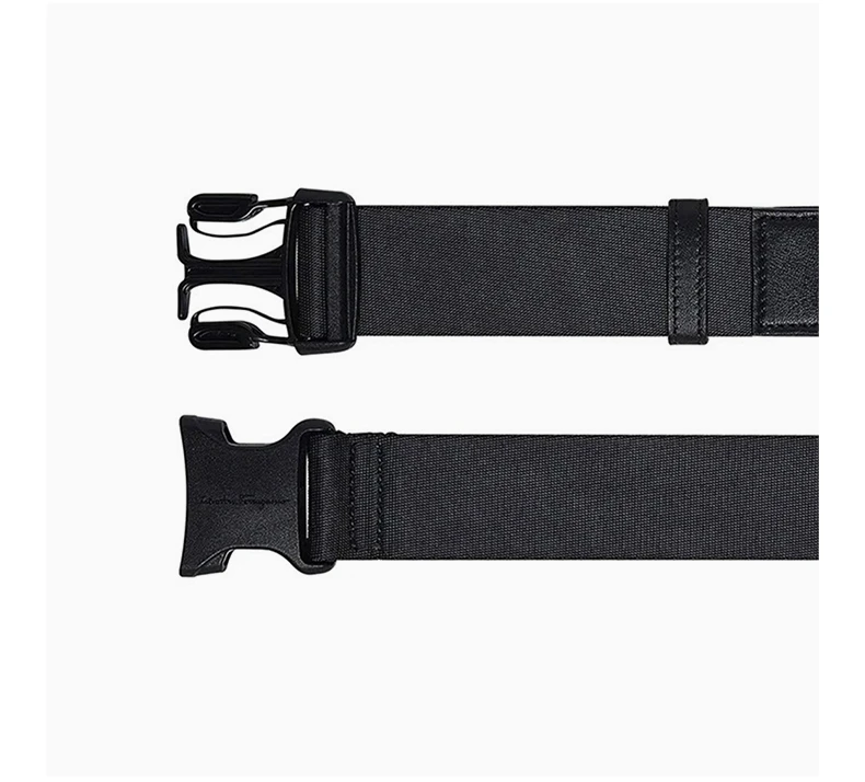 商品Salvatore Ferragamo|Salvatore Ferragamo 菲拉格慕 黑色小牛皮行李带 67-A202-729434,价格¥1038,第4张图片详细描述