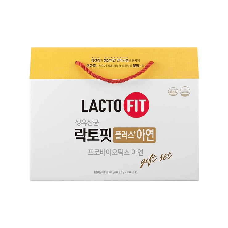 商品LactoFit|【包邮包税】钟根堂 乐多飞 Lacto-Fit Plus 益生菌 添加锌配方 改善肠道 增加免疫力 礼盒装 2g x 60 支 x 3罐 660133,价格¥333,第2张图片详细描述