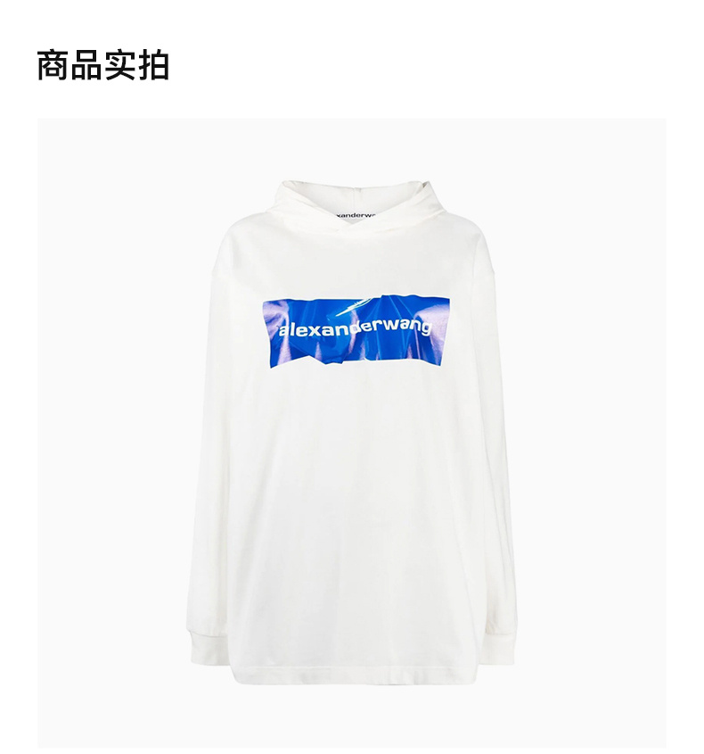 商品Alexander Wang|Alexander Wang 女士白色上衣 1WC2212253-001,价格¥1617,第6张图片详细描述