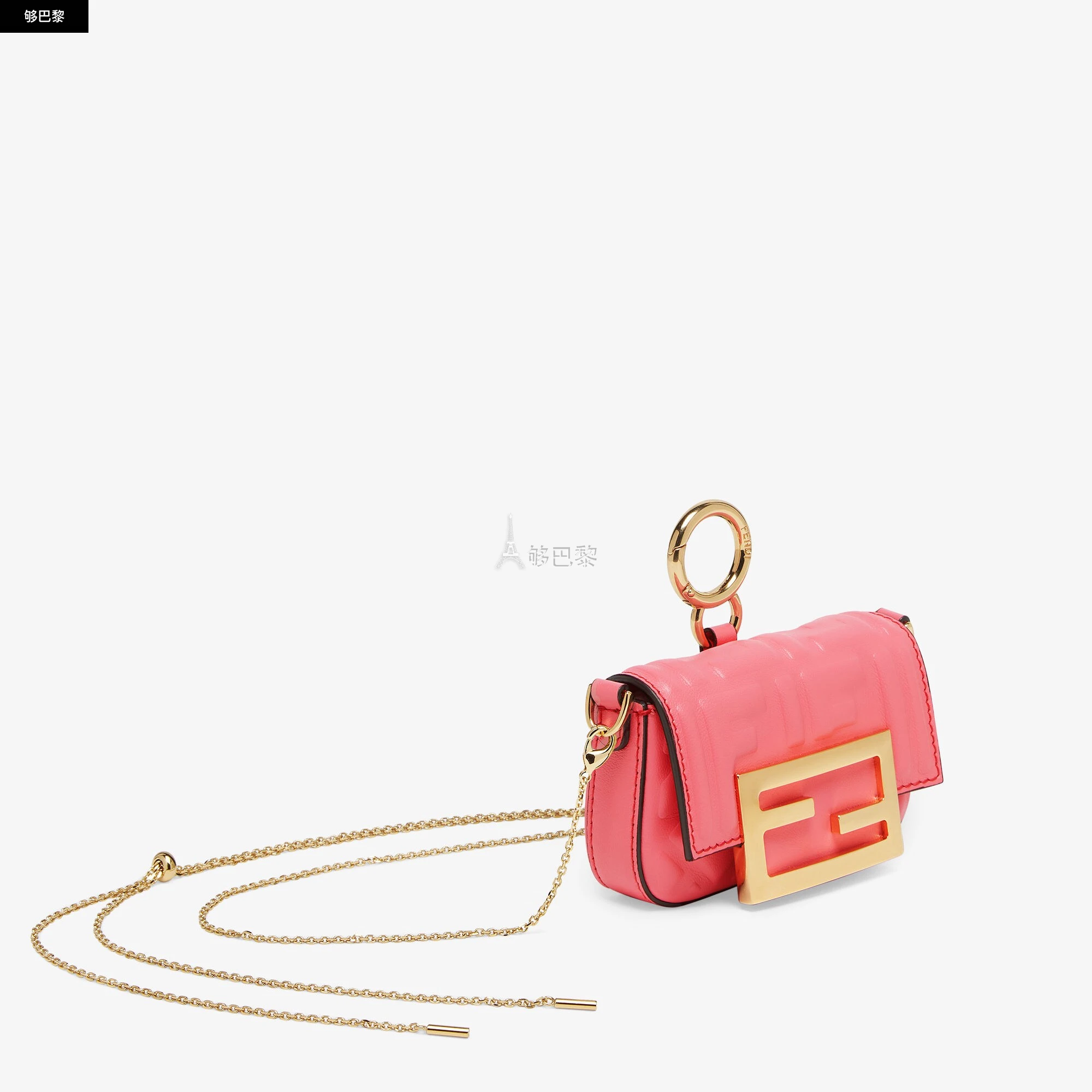 商品Fendi|【预售】 芬迪 25春夏 女士 零钱包 Nano Baguette Charm 7AS045AMPKF1K3C ,价格¥5901,第4张图片详细描述