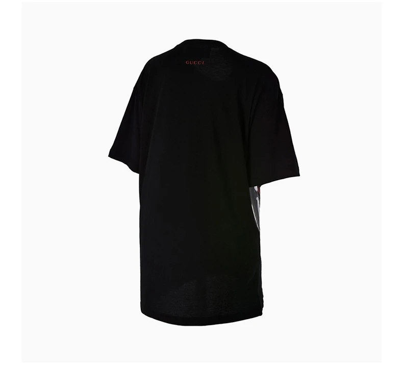 商品[国内直发] Gucci|GUCCI 古驰  女士棉质猫咪图案印花时尚休闲半袖短袖T恤 539081-JBUJ-1082,价格¥5642,第7张图片详细描述