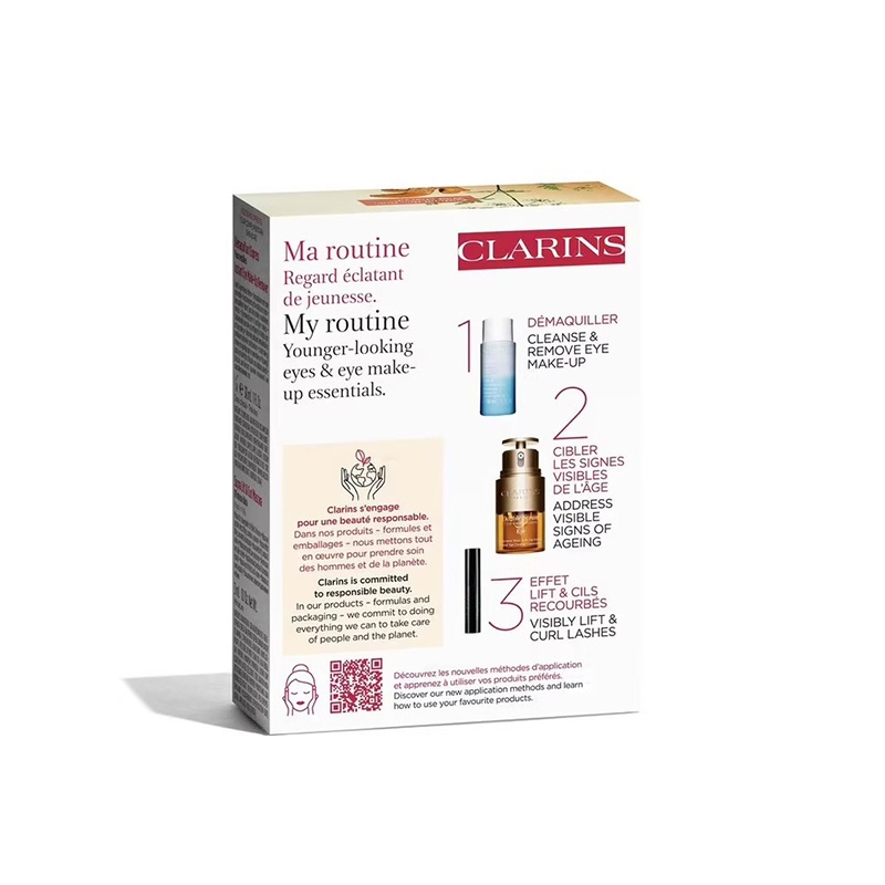 商品Clarins|娇韵诗双萃焕活眼部精华套装 眼部精华20ml+眼部卸妆30ml+睫毛膏3ml,价格¥452,第11张图片详细描述