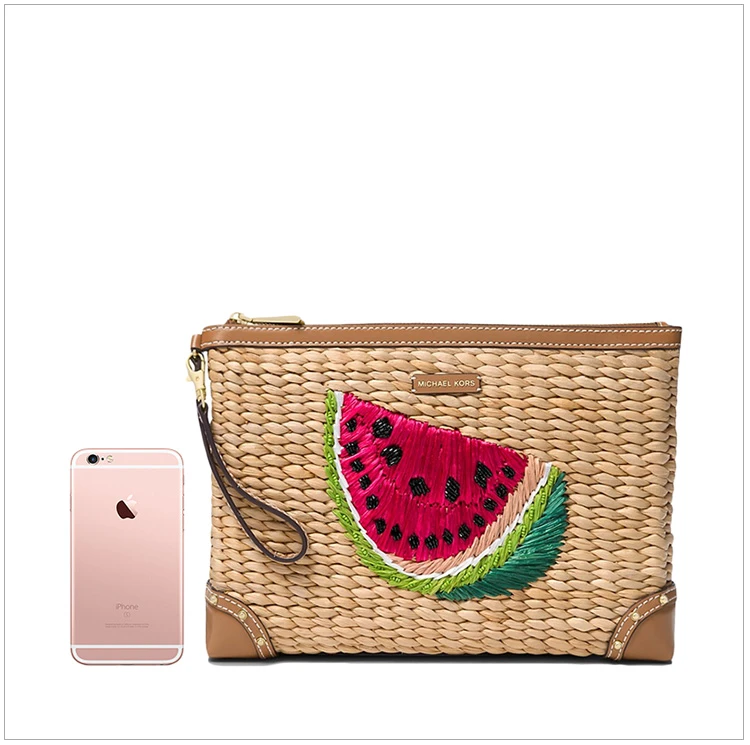 商品[国内直发] Michael Kors|Michael Kors 迈克高仕 女士棕褐色手拿包 32S8GMBC8W-Natultrapnk,价格¥744,第4张图片详细描述