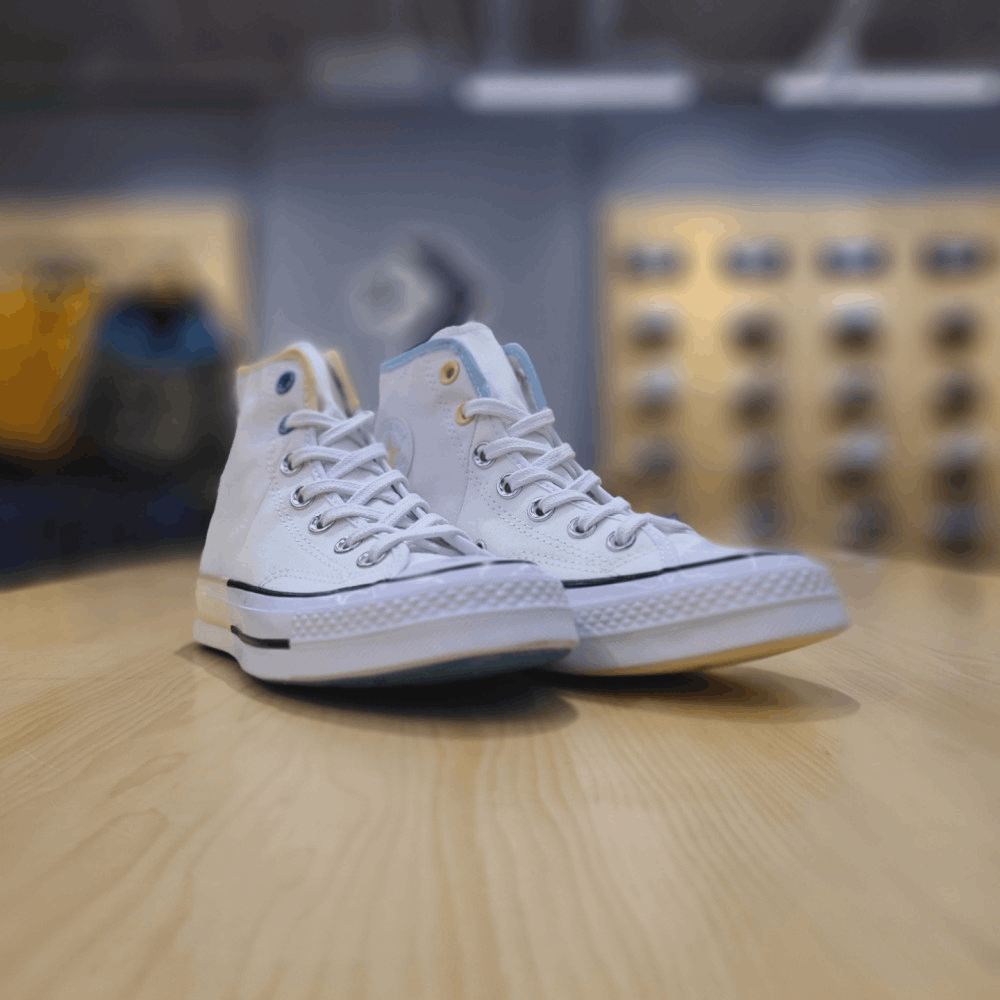 商品Converse|【韩国直邮|包邮包税】匡威 CHUNK TAYLOR 70 白色 PACK 白色 高腰 运动鞋 171179C,价格¥518,第3张图片详细描述