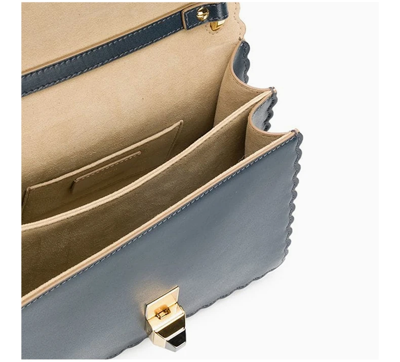 商品[国内直发] Fendi|Fendi 芬迪 女士深蓝色皮革单肩包斜挎包 8M0381-A18Q-F15KS,价格¥10238,第5张图片详细描述
