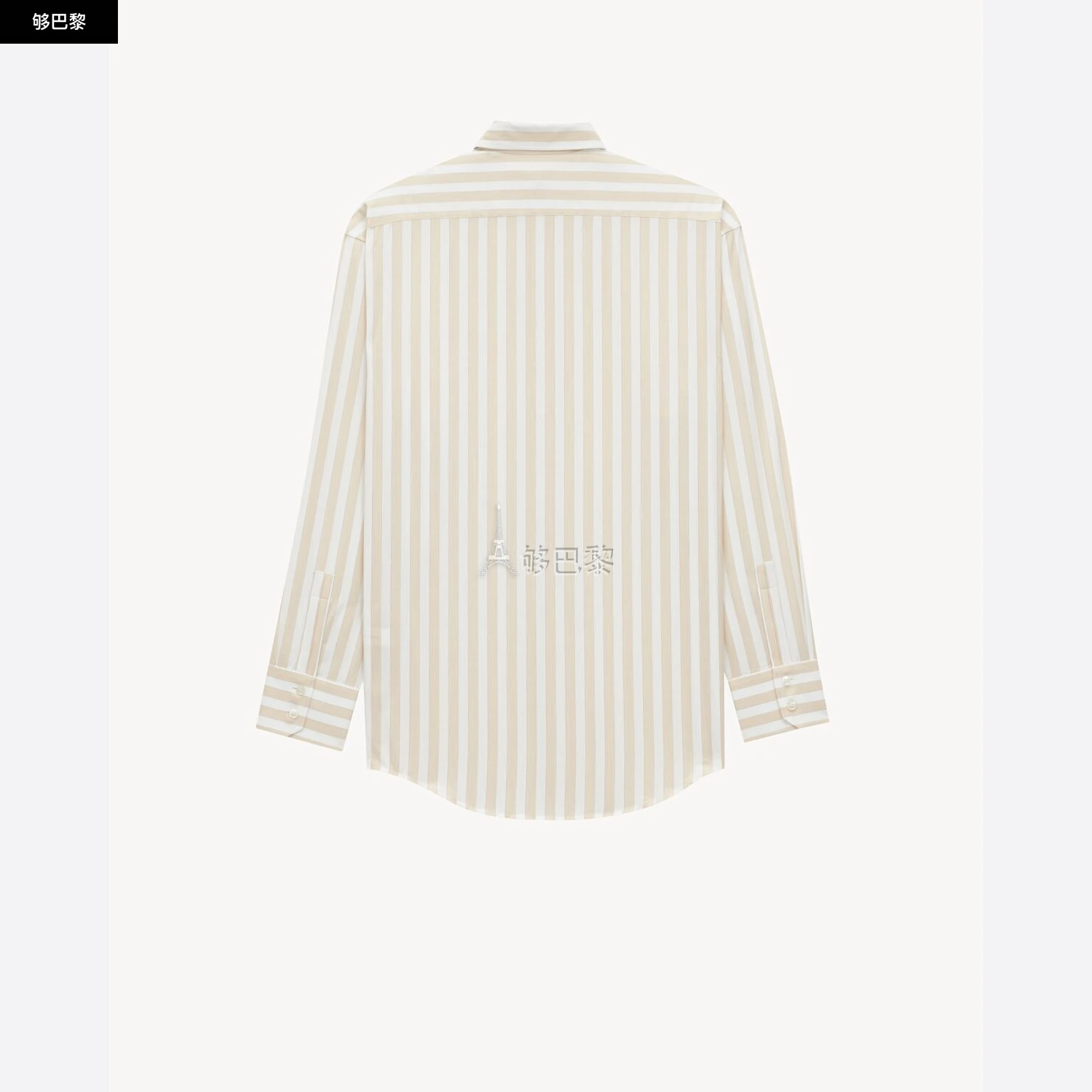商品Yves Saint Laurent|【预售】 YSL圣罗兰 25春夏 女士 长袖衬衫 LE CASSANDRE条纹棉衬衫 835517Y7C119075,价格¥8504,第4张图片详细描述