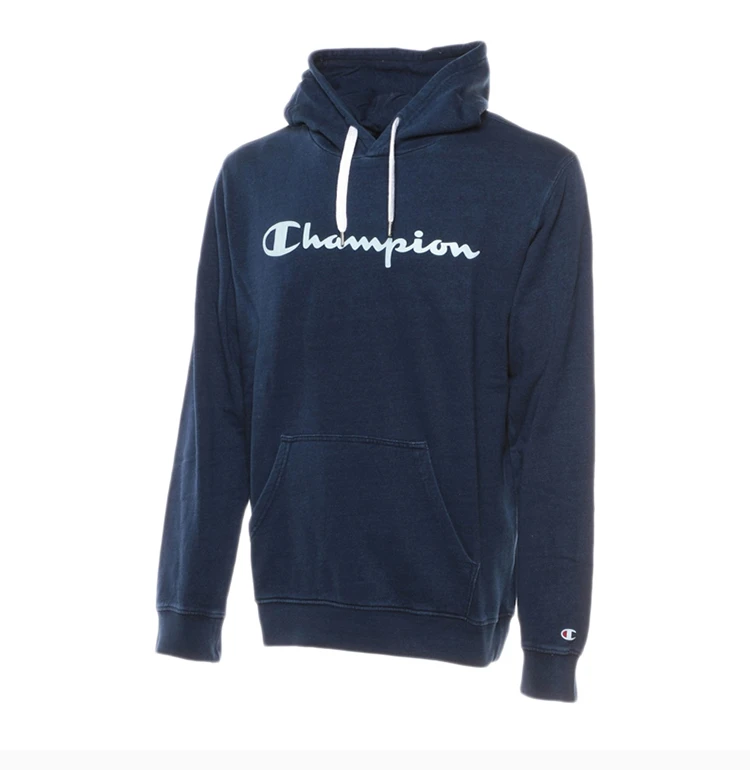 商品CHAMPION|Champion 男士深蓝色棉连帽卫衣上衣 213183-BV501,价格¥273,第5张图片详细描述