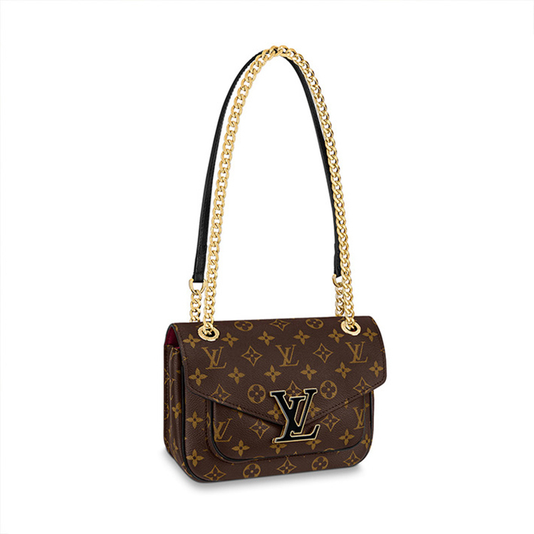 商品Louis Vuitton|Louis Vuitton 路易威登 新款女包LV PASSY 老花帆布单肩斜挎链条邮差包 M45592 送礼好物,价格¥20709,第3张图片详细描述