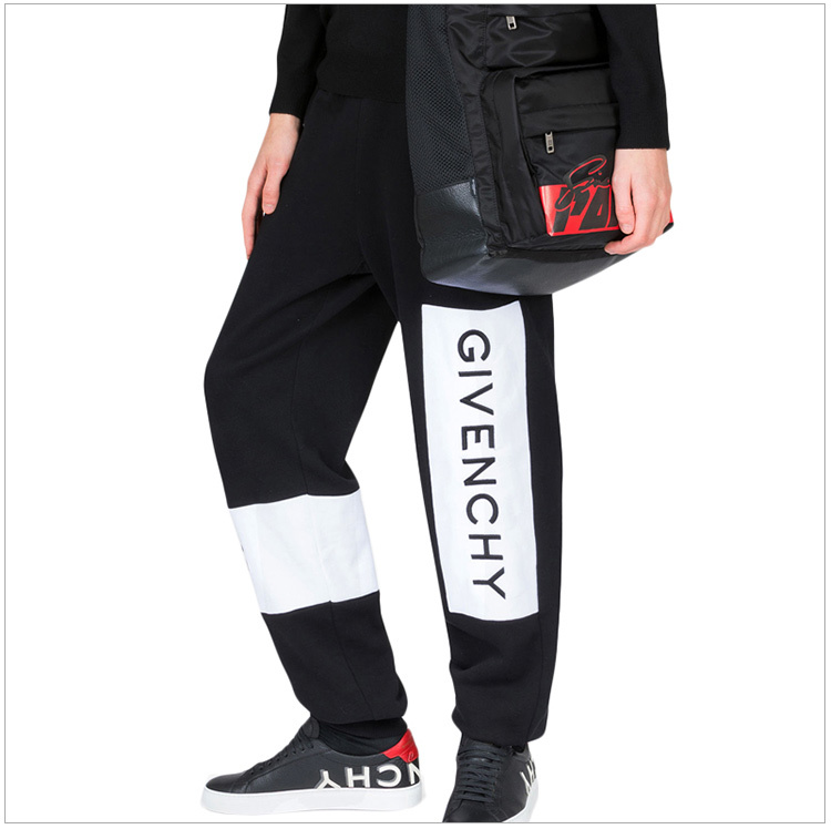 商品[国内直发] Givenchy|Givenchy 纪梵希 男士黑色拼多色棉质休闲裤 BM503V3003-001,价格¥5552,第19张图片详细描述
