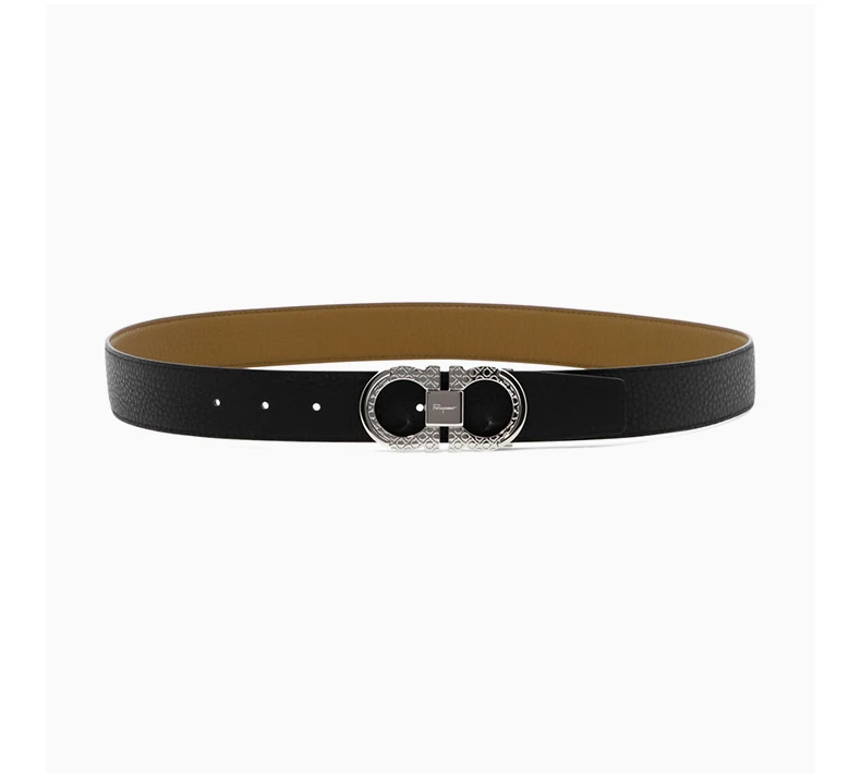 商品Salvatore Ferragamo|SALVATORE FERRAGAMO 男士腰带拼色 0752670,价格¥2634,第5张图片详细描述
