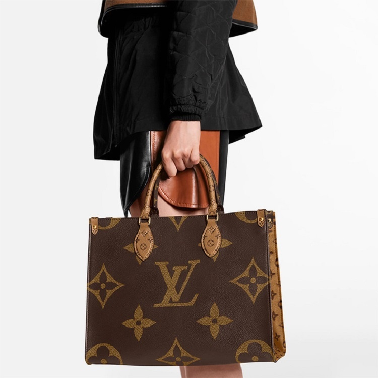 商品Louis Vuitton|Louis Vuitton 路易威登 ONTHEGO女士涂层帆布敞口单肩手提包M45321 送礼好物,价格¥33164,第5张图片详细描述