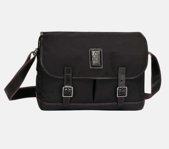 商品[国内直发] Longchamp|【10月8号左右发货】珑骧帆布配皮翻盖开合斜挎单肩包男款,价格¥2817,第4张图片详细描述