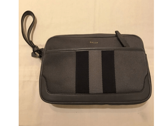 商品Bally|巴利男士手提包手拿包时尚百搭款情人节礼物 灰色CALIROS.TSP-6226284（澳门仓发货）,价格¥1922,第5张图片详细描述