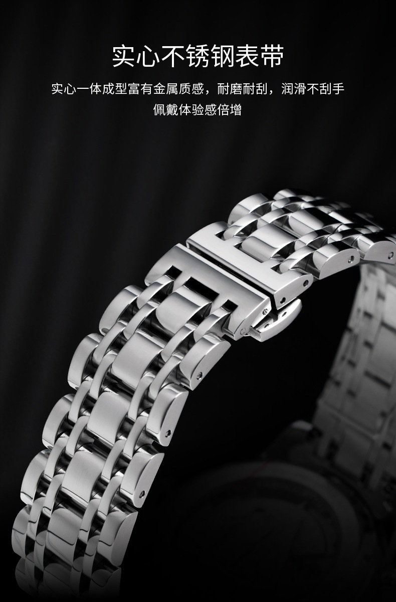 商品[国内直发] Mark Fairwhale|马克华菲品牌手表男士陀飞轮机械表商务日历星期手表,价格¥452,第5张图片详细描述