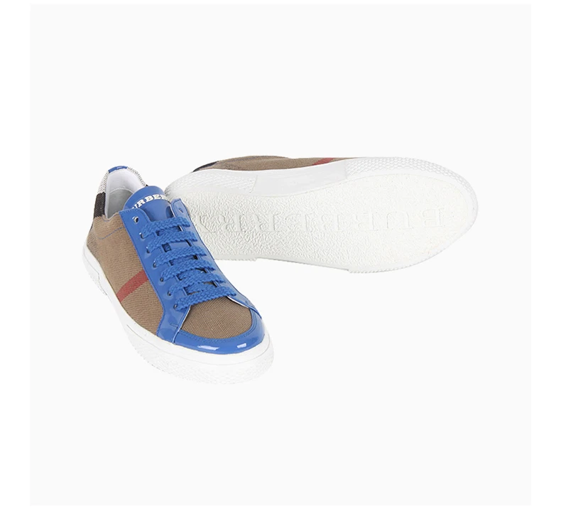 商品Burberry|Burberry 博柏利 女士蓝色格纹休闲鞋 3941066,价格¥1819,第8张图片详细描述