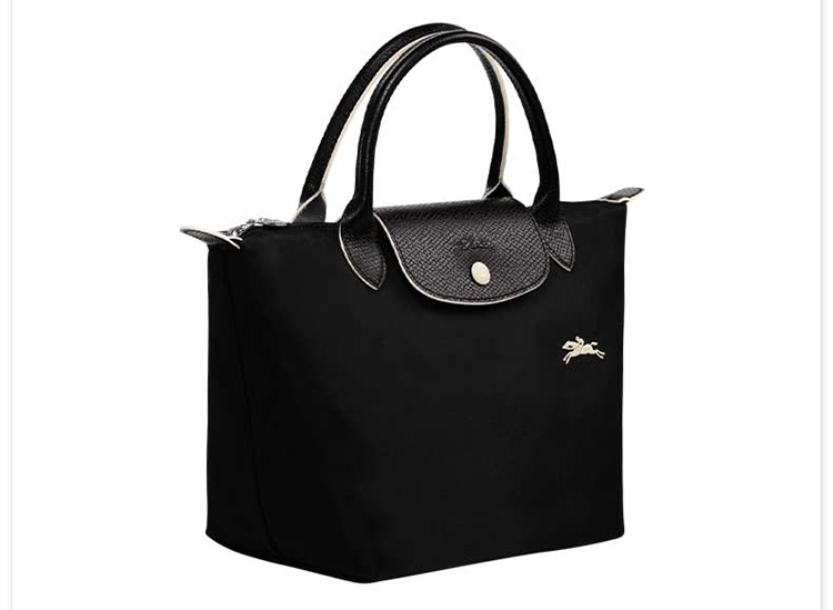商品Longchamp|LONGCHAMP 珑骧   女士织物中号短柄女包手提包 黑色 L1623619001,价格¥797,第5张图片详细描述