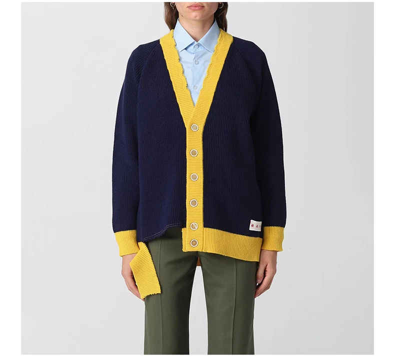 商品Marni|MARNI 藏青色女士针织衫/毛衣 CDMD0256Q1-UFH440-MXB84,价格¥2919,第5张图片详细描述