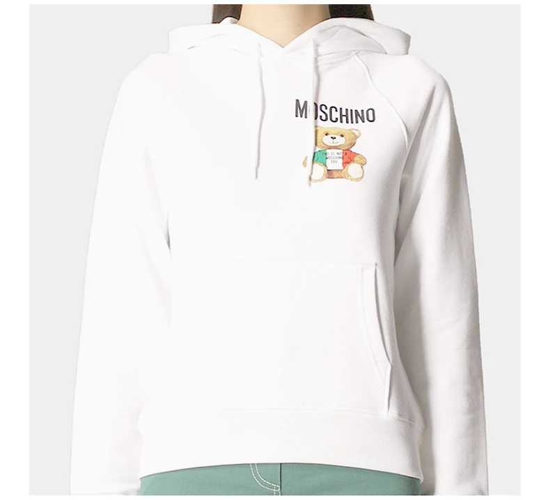 商品Moschino|MOSCHINO 白色女士卫衣/帽衫 EA1711-0527-1001,价格¥1694,第9张图片详细描述