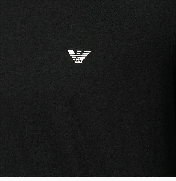 商品[国内直发] Emporio Armani|EMPORIO ARMANI 安普里奥·阿玛尼 男士黑色棉质T恤 8N1D61-1JNQZ-0999,价格¥406,第8张图片详细描述