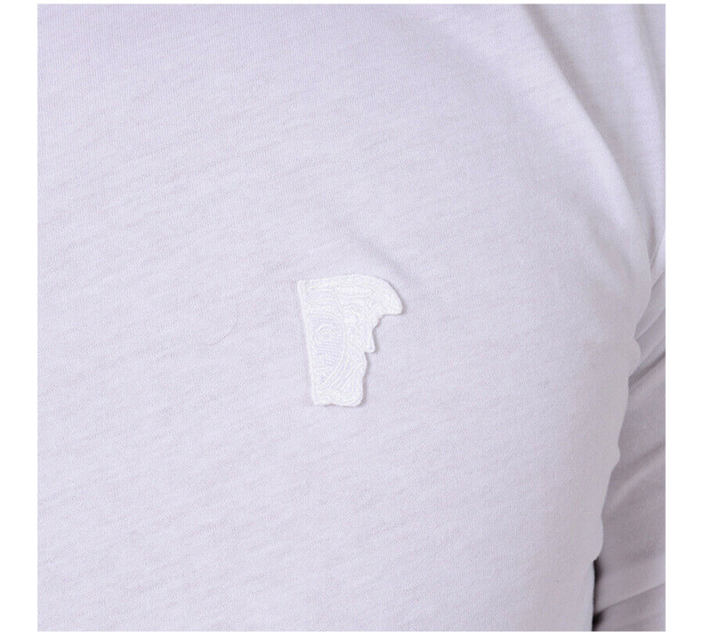 商品[国内直发] Versace|VERSACE COLLECTION 男士白色圆领棉质长袖T恤 V800491-VJ00180-V1003,价格¥621,第7张图片详细描述