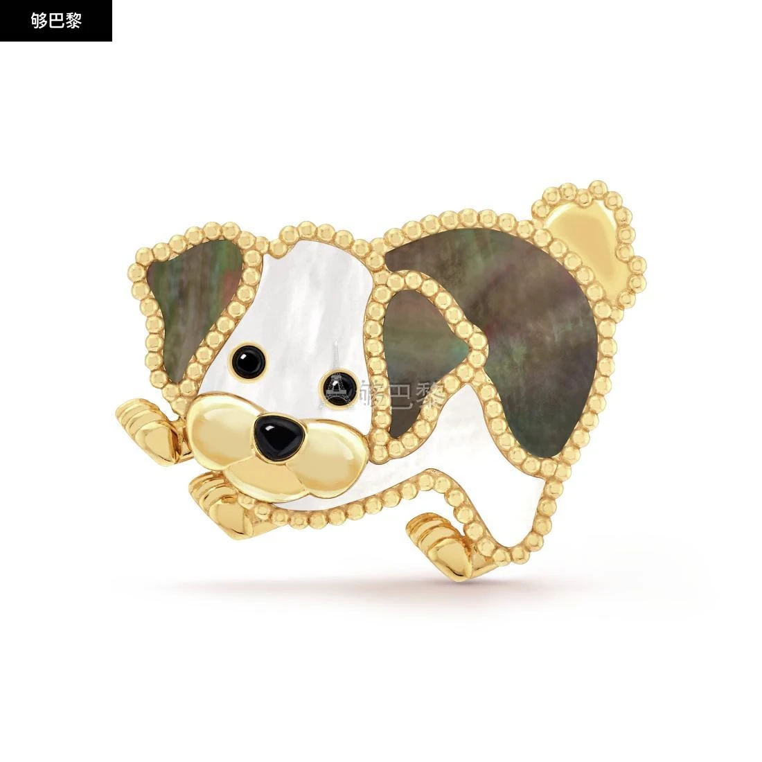 商品Van Cleef & Arpels|包邮包税【预售7天发货】 VCA梵克雅宝 23秋冬 女士 胸针 Lucky Animals Bichon Frise胸针 VCARP9RV00,价格¥69980,第3张图片详细描述