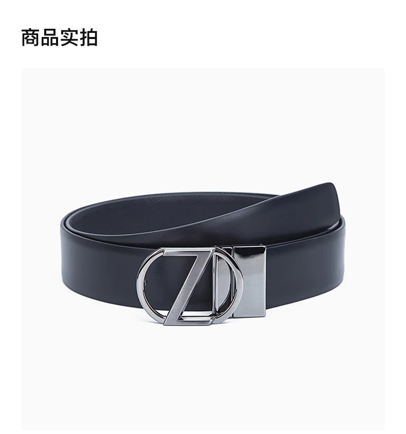 商品[国内直发] Zegna|Z ZEGNA 男士黑色腰带 BBOX14-VIT-NTM【包装随机，部分无包装盒】,价格¥2311,第4张图片详细描述