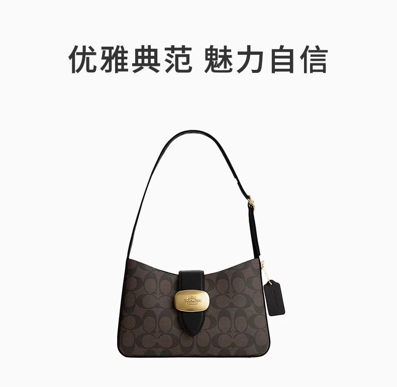 商品Coach|COACH 褐色女士单肩包 CP005IMAA8,价格¥1069,第1张图片详细描述