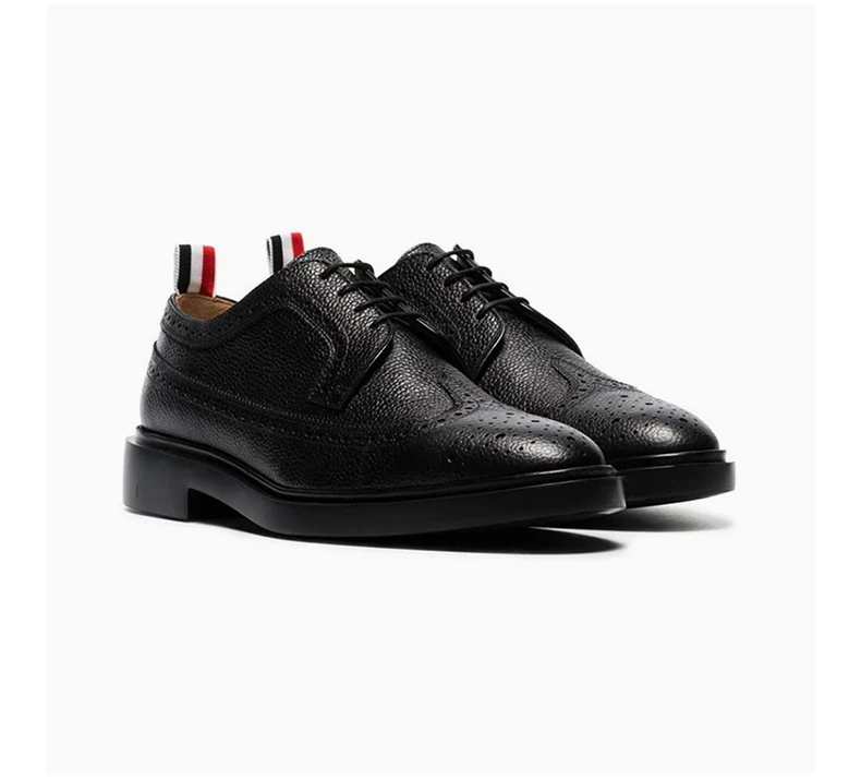商品[国内直发] Thom Browne|THOM BROWNE 黑色男士系带鞋 MFD002H-00198-001,价格¥3114,第5张图片详细描述