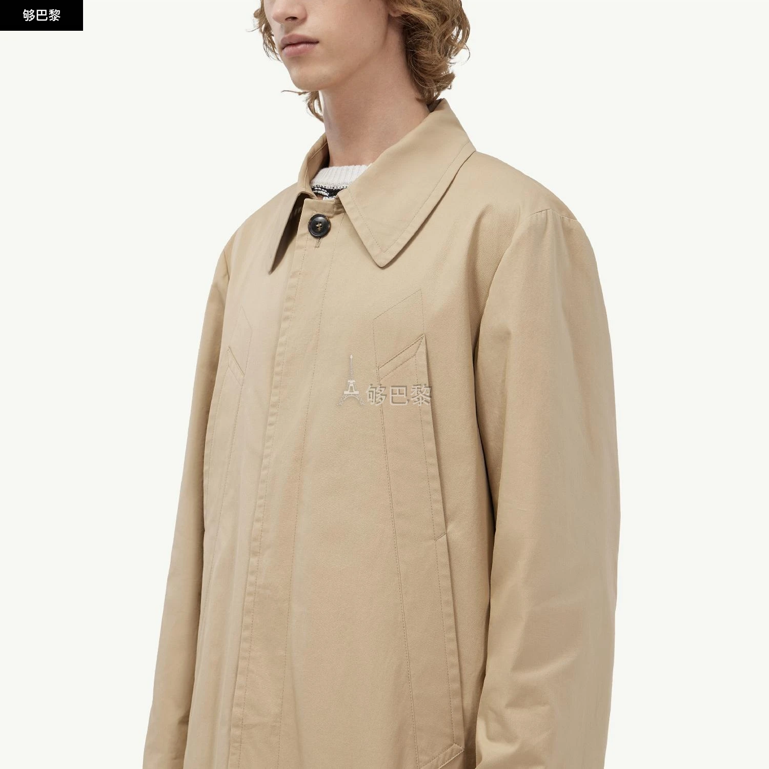 商品MM6|【预售】 MM6 MAISON MARGIELA 24秋冬 男士 风衣 Trench-coat longueur genou S52AH0056S52532114,价格¥9917,第6张图片详细描述