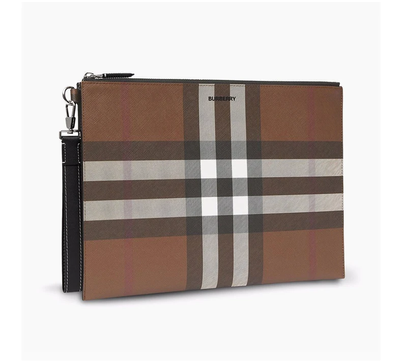 商品Burberry|BURBERRY 格纹男士手拿包 8052794,价格¥3655,第5张图片详细描述