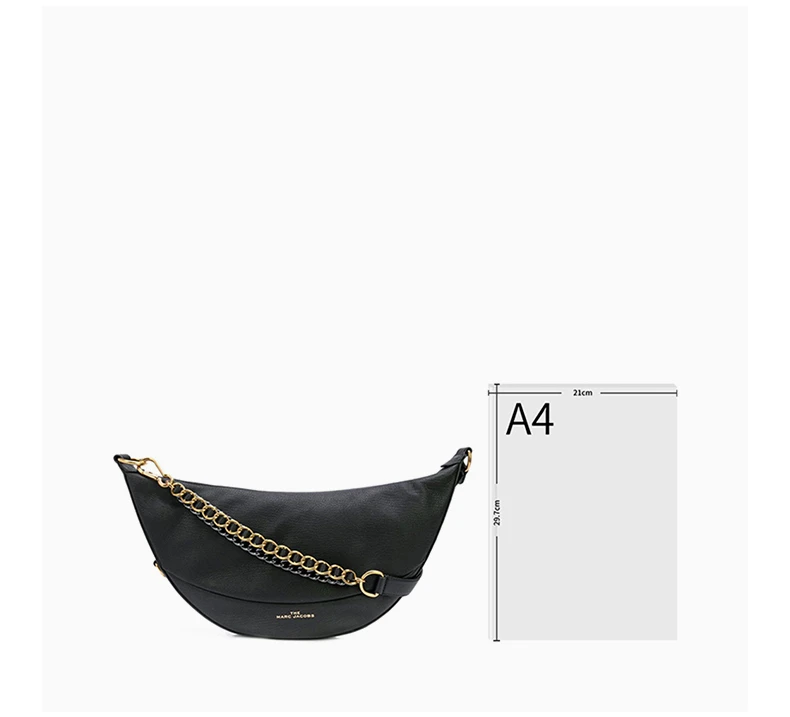 商品Marc Jacobs|MARC JACOBS 马克·雅可布 女士黑色链条单肩包 M0016233-001,价格¥1202,第5张图片详细描述