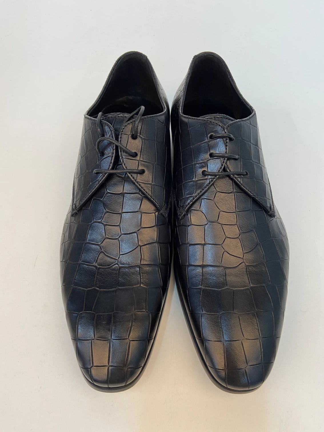 商品Giorgio Armani|GIORGIO ARMANI 黑色男士系带正装鞋 X2C036-XC745-00009,价格¥1914,第5张图片详细描述