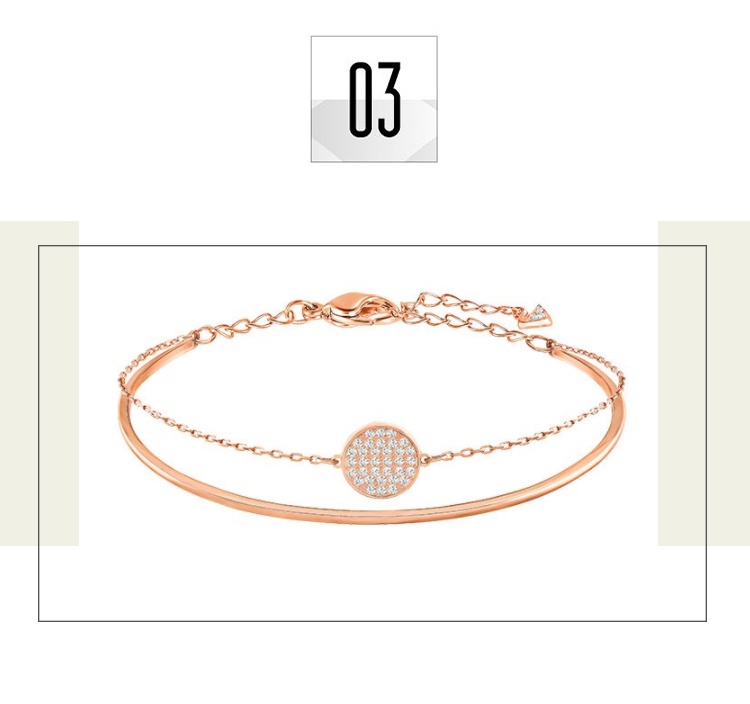 商品Swarovski|SWAROVSKI 施华洛世奇  GINGER 优雅百搭 层叠设计 女手镯 5274892  送女友 ,价格¥511,第5张图片详细描述
