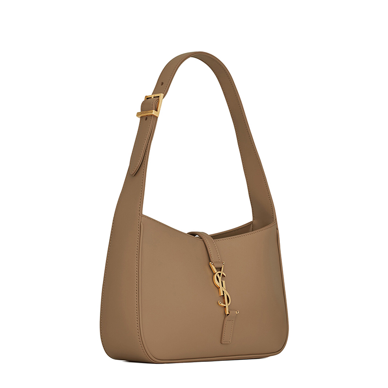 商品Yves Saint Laurent|SAINT LAURENT PARIS/圣罗兰 YSL 22春夏新款LE 5 À 7系列 女士花漾粉色牛皮革徽标金扣单肩斜挎手提腋下hobo流浪包,价格¥15574,第4张图片详细描述