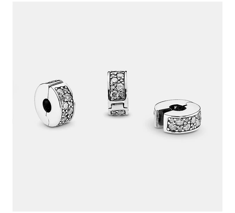 商品PANDORA|PANDORA 潘多拉 闪烁优雅925银硅胶女士串饰固定夹 791817CZ,价格¥191,第7张图片详细描述