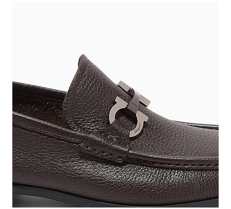 商品Salvatore Ferragamo|Salvatore Ferragamo 菲拉格慕 男士��黑色乐福鞋 02-9392-642847,价格¥3371,第7张图片详细描述